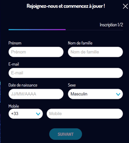 S’inscrire Lucky8 casino